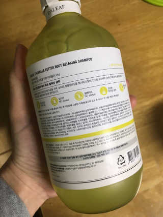 달리프 클로렐라 베러 루트 릴렉싱 샴푸 500ml — 4.17점을 준 리뷰어가 2020년 1월 올린 사용 사진