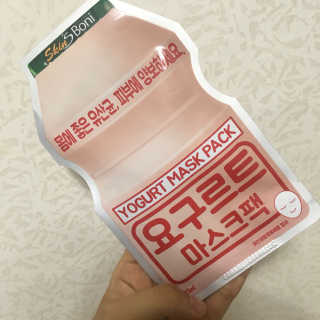 스킨스보니 요거트 마스크팩 — 5점을 준 리뷰어가 2017년 7월 올린 사용 사진