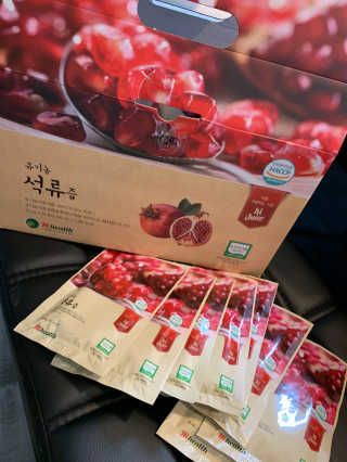 [하이헬스] 정말 진하고 맛있는 유기농 석류즙 30포 — 5점을 준 리뷰어가 2019년 11월 올린 사용 사진