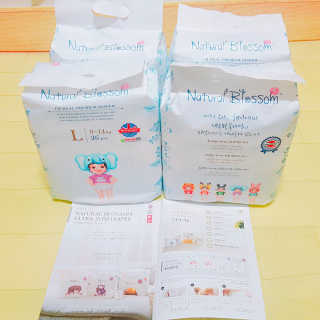 네추럴블라썸 NATURAL BLOSSOM 슈퍼 얇은 바지 기저귀 — 5점을 준 리뷰어가 2018년 11월 올린 사용 사진