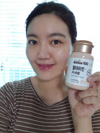 [메이준뉴트리] 멀티비타민and미네랄 1병, 1개월 분 — 5점을 준 리뷰어가 2018년 8월 올린 사용 사진