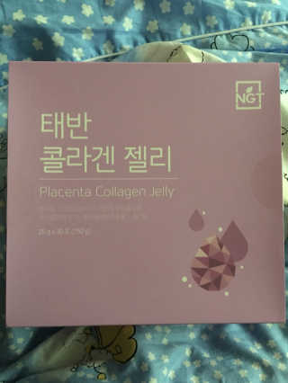 네츄럴굿띵스 태반 콜라겐 젤리 15포 — 5점을 준 리뷰어가 2018년 11월 올린 사용 사진