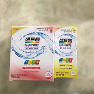 센트룸 아쿠아비타 레몬향, 딸기향 — 4.5점을 준 리뷰어가 2019년 7월 올린 사용 사진