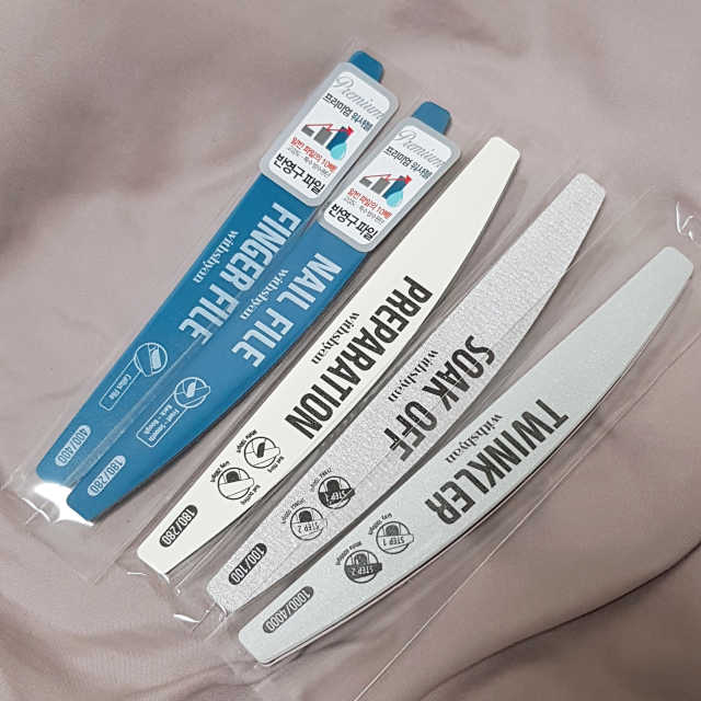 [위드샨] 네일파일 5종세트 리뷰 사진