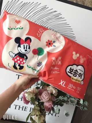 보솜이 베이비케어 팬티형 기저귀 — 5점을 준 리뷰어가 2019년 3월 올린 사용 사진