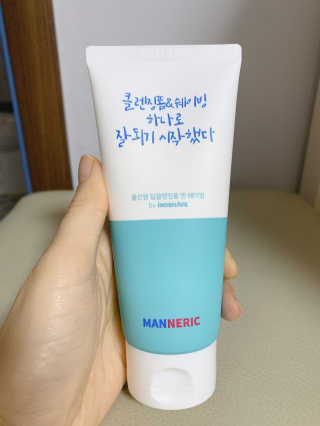 매너릭 올인원 딥클렌징폼 앤 쉐이빙 — 4.5점을 준 리뷰어가 2020년 1월 올린 사용 사진