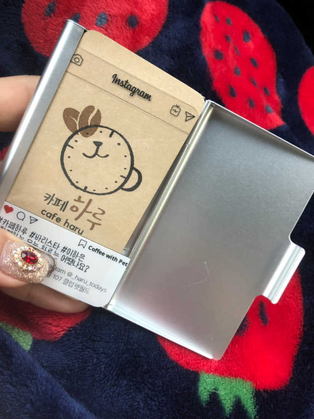 오프린트미 투명명함 리뷰 사진