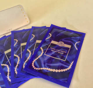 Pearl Collagen Velvet Mask 1 BOX by YVESOM — 4.5점을 준 리뷰어가 2019년 2월 올린 사용 사진