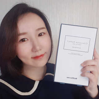 웰더마 사파이어 콜라겐 임팩트 에센셜 마스크 — 5점을 준 리뷰어가 2019년 4월 올린 사용 사진