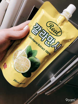 장수농가 리얼깔라만시 — 5점을 준 리뷰어가 2018년 4월 올린 사용 사진