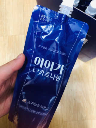 오엔엘 아이가 L-카르니틴 2박스 — 5점을 준 리뷰어가 2019년 3월 올린 사용 사진
