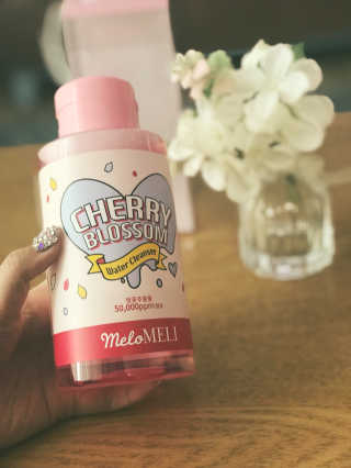 멜로멜리 체리블라썸 워터클렌저 대용량 500ml — 5점을 준 리뷰어가 2018년 7월 올린 사용 사진