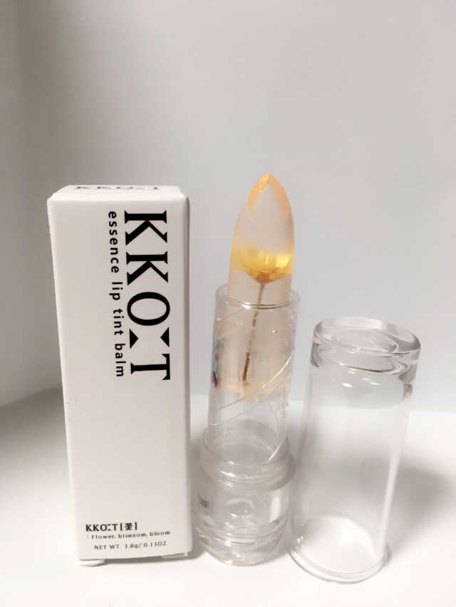 꽃[KKO:T] 틴트 투명 꽃 립스틱 리뷰 사진
