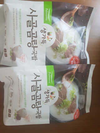 [풀무원] 사골곰탕국밥 황태해장국밥 — 5점을 준 리뷰어가 2018년 6월 올린 사용 사진