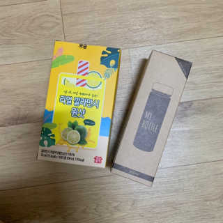 장수농가 리얼깔라만시 원샷 50ml 10팩+보틀 — 5점을 준 리뷰어가 2019년 5월 올린 사용 사진