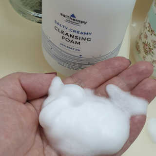 솔테라피 솔티 크리미 클렌징폼 300ml — 4점을 준 리뷰어가 2019년 4월 올린 사용 사진
