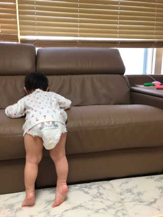 보솜이 베이비케어 팬티형 기저귀 — 5점을 준 리뷰어가 2019년 3월 올린 사용 사진