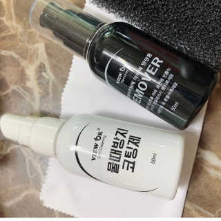 뷰오케이 욕실 화장실 셀프 물때제거 코팅제,리무버 50ml — 3.5점을 준 리뷰어가 2019년 5월 올린 사용 사진