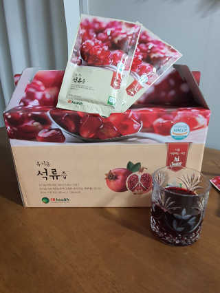 [하이헬스] 정말 진하고 맛있는 유기농 석류즙 30포 — 4점을 준 리뷰어가 2019년 12월 올린 사용 사진
