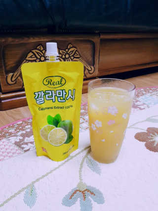 장수농가 리얼깔라만시 — 5점을 준 리뷰어가 2018년 4월 올린 사용 사진