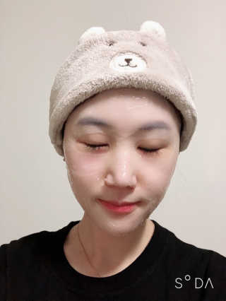 메디힐-바이오 캡슐인 드롭 마스크 3종 — 5점을 준 리뷰어가 2019년 4월 올린 사용 사진
