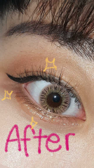 [블랙루즈] 펄블리 아이 글리터 2종 — 5점을 준 리뷰어가 2019년 1월 올린 사용 사진