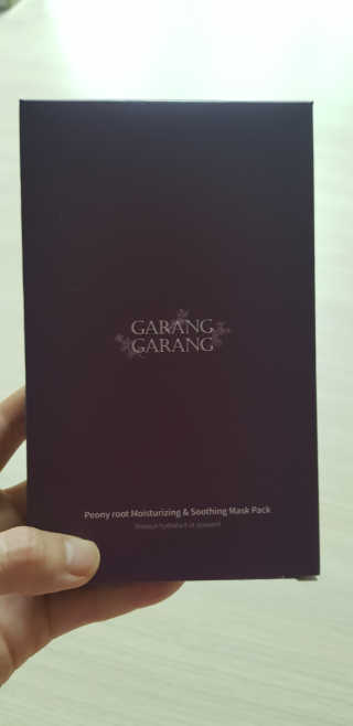 GARANG GARANG 피오니 룻 모이스처라이징 앤 수딩 마스크팩 — 4점을 준 리뷰어가 2019년 8월 올린 사용 사진