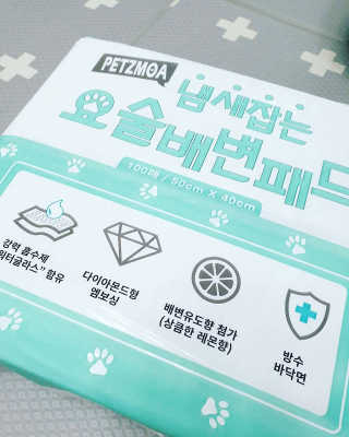 페츠모아 냄새잡는 요술배변패드 — 5점을 준 리뷰어가 2020년 2월 올린 사용 사진