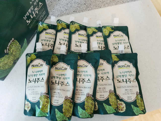 남태평양 사모아 노니 원액 1L or 200mlx10팩 중 택 1 리뷰 사진
