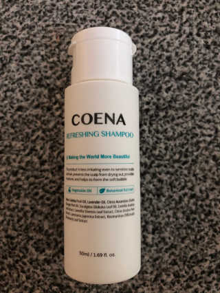 코에나샴푸 자연유래 식물성 코에나 샴푸 50ml — 3점을 준 리뷰어가 2020년 4월 올린 사용 사진
