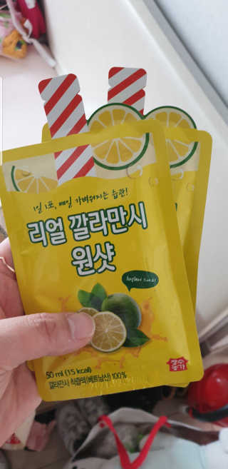 장수농가 리얼깔라만시 원샷 50ml 10팩+보틀 — 4점을 준 리뷰어가 2019년 5월 올린 사용 사진