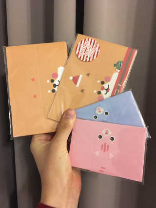 엘토이 L-TOY 시바견 편지지 8종 + 고양이편지지 각 3종 1set — 5점을 준 리뷰어가 2018년 11월 올린 사용 사진