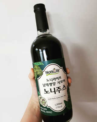 장수농가 남태평양 사모아 노니 원액 1L or 200mlx10팩 중 택 1 — 5점을 준 리뷰어가 2019년 1월 올린 사용 사진