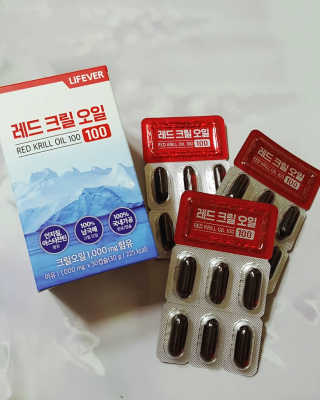 라이프에버 레드크릴오일 100 — 5점을 준 리뷰어가 2019년 3월 올린 사용 사진