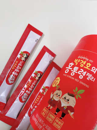 메이준뉴트리 박경호의 어린이 홍삼 홍통령젤리 30포 — 5점을 준 리뷰어가 2020년 2월 올린 사용 사진