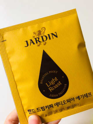 (주)쟈뎅 쟈뎅 핸드 드립커피 3종 — 4.5점을 준 리뷰어가 2018년 3월 올린 사용 사진