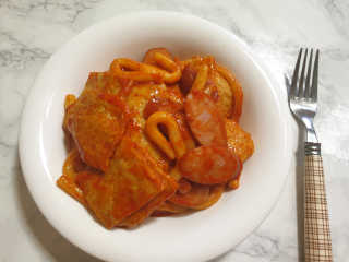 [홍코너떡볶이]옛날떡볶이 인기맛 4팩세트 — 5점을 준 리뷰어가 2019년 11월 올린 사용 사진
