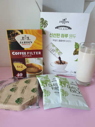 (주)쟈뎅 [쟈뎅] 클래스 신선한 하루 원두+여과지 SET — 5점을 준 리뷰어가 2019년 3월 올린 사용 사진