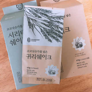 [착한습관]건강한 한끼, 귀리 쉐이크와 서리태 쉐이크 — 5점을 준 리뷰어가 2019년 7월 올린 사용 사진
