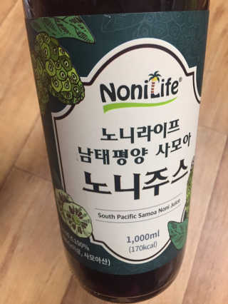 장수농가 남태평양 사모아 노니 원액 1L or 200mlx10팩 중 택 1 — 5점을 준 리뷰어가 2019년 1월 올린 사용 사진