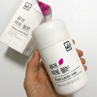 네츄럴굿띵스 퓨어 락토 철분 60일분 — 4.67점을 준 리뷰어가 2018년 2월 올린 사용 사진