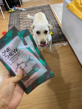 펫프렌즈 생고기가 한봉지 가득 원츄 50g — 5점을 준 리뷰어가 2020년 1월 올린 사용 사진
