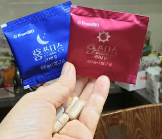 프롬바이오 홍쓰다스 아침,저녁 맞춤형 다이어트식품 14포+14포 — 5점을 준 리뷰어가 2019년 9월 올린 사용 사진