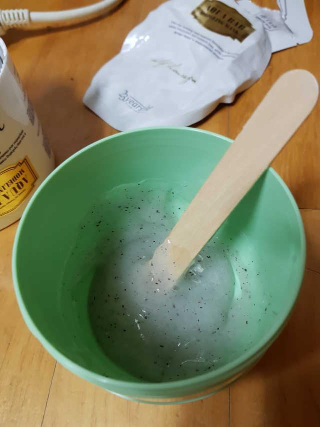 아쿠아밥 모델링 마스크 리뷰 사진