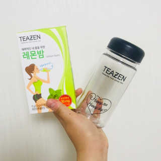 티젠 레몬밤 + 마이보틀 — 4.5점을 준 리뷰어가 2018년 7월 올린 사용 사진