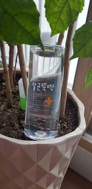 [펫토리아]살균뚝딱 강아지 고양이 살균소독제 탈취제 — 5점을 준 리뷰어가 2020년 2월 올린 사용 사진