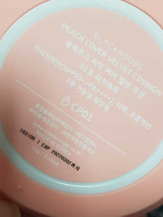 [블랙루즈] 피치 커버 벨벳 쿠션 2종 중 택1 — 5점을 준 리뷰어가 2019년 10월 올린 사용 사진
