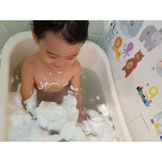 꼬모조이 탱글탱글 구름 콩순이 버블바스 — 4.5점을 준 리뷰어가 2019년 10월 올린 사용 사진