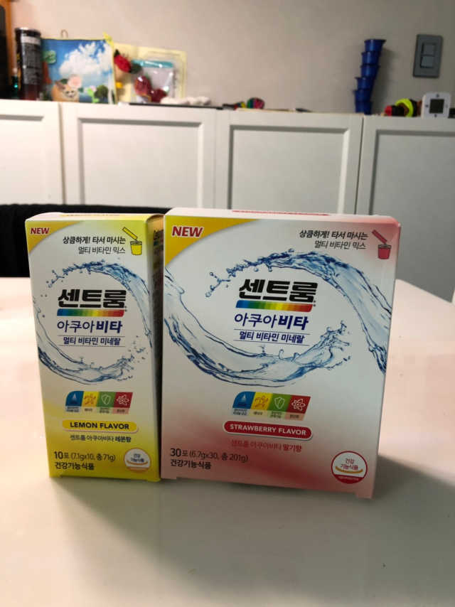 센트룸 아쿠아비타 레몬향, 딸기향 리뷰 사진