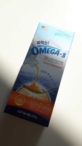 오메가-3스무디 [오메가스무디] 짜먹는 오메가3 DHA 임산부 어린이 — 4점을 준 리뷰어가 2019년 3월 올린 사용 사진